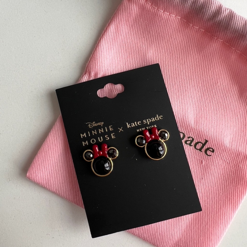 New Kate Spade Minnie Mouse Earrings